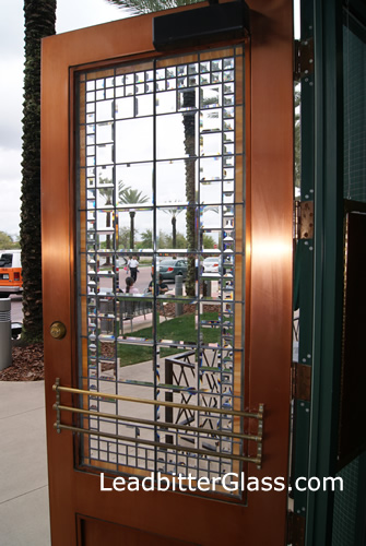 8 x 36 Entry Door Decorative Glass Insert (Brigantine) - Amazon.com